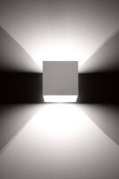 Quadratische Bauhaus Wandleuchte