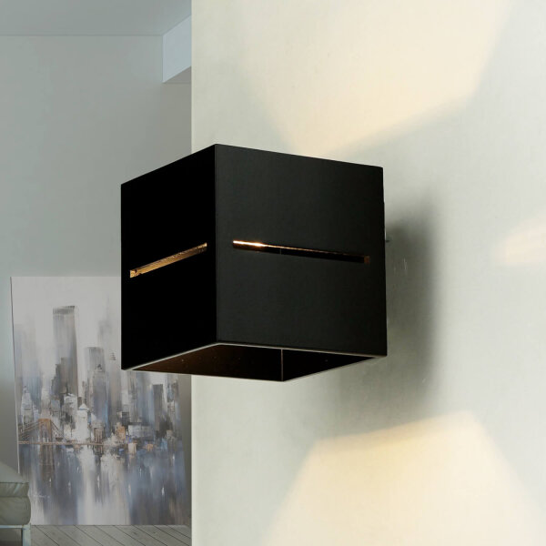 Wandleuchte LORUM in Schwarz