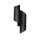 Stylische Wandleuchte Schwarz Metall Design up down