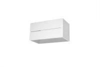 Weiße Wandleuchte Aluminium eckig B:20cm 2x G9...