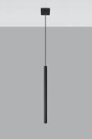 Pendelleuchte Schwarz Metall Ø2,5cm schmal G9 PETERA