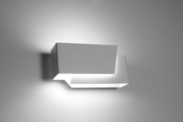 Wandleuchte Weiß Metall L:20cm Modern G9 ATILIA