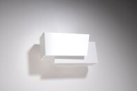 Wandleuchte Weiß Metall L:20cm Modern G9 ATILIA