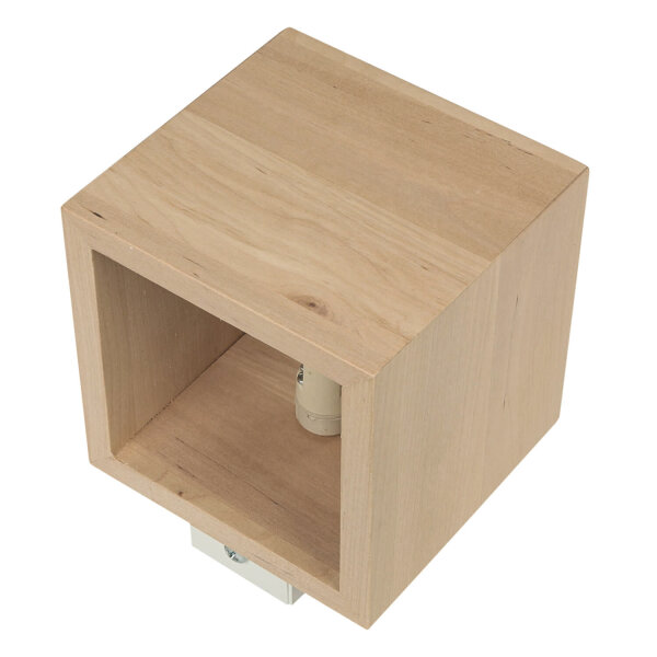 Holzlampe GEO Up Down B:10cm quadratisch G9