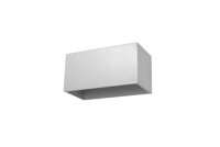 Graue Wandlampe Aluminium eckig Modern vielseitig
