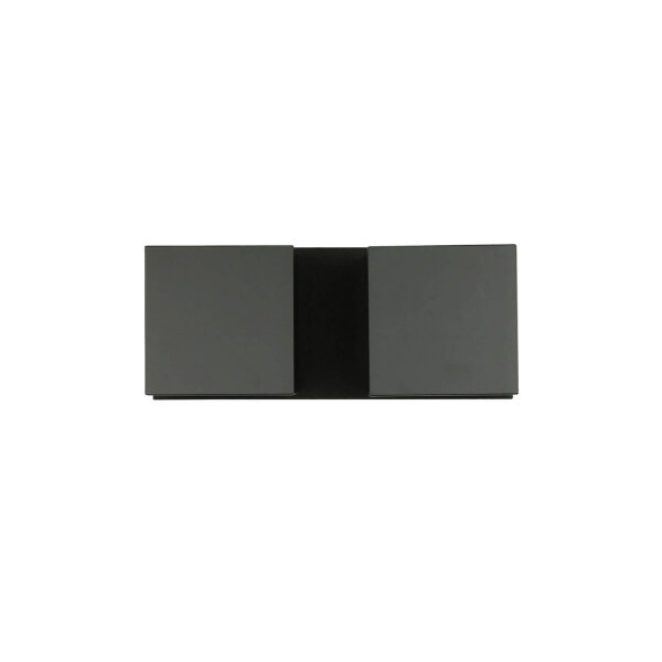 Wandleuchte Up Down B:26cm 2xG9 Schwarz Metall