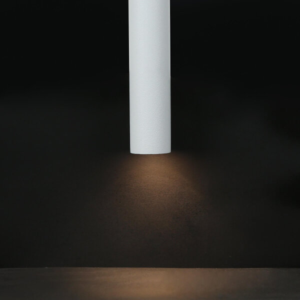 Runde Pendelleuchte Weiß Ø2,5cm G9 Modern CULT