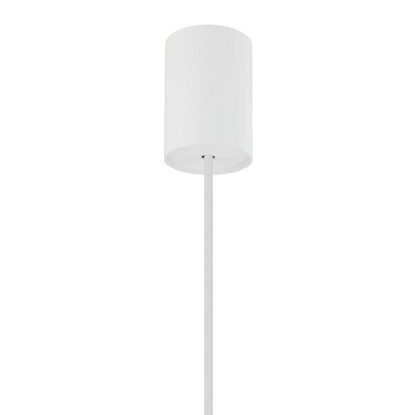 Runde Hängelampe Weiß Metall Ø2,5cm G9 Modern CULT