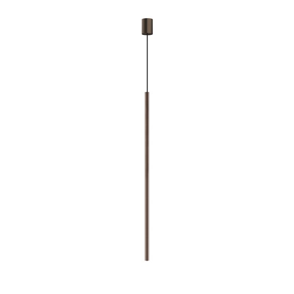 Hängelampe Metall Ø 2,5 cm Braun matt rund G9 verstellbar