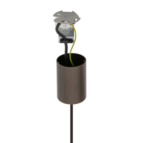 Hängelampe Metall Ø 2,5 cm Braun matt rund G9 verstellbar