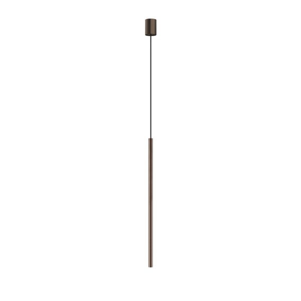 Hängeleuchte Braun matt G9 Ø 2,5 cm Metall Modern schmal