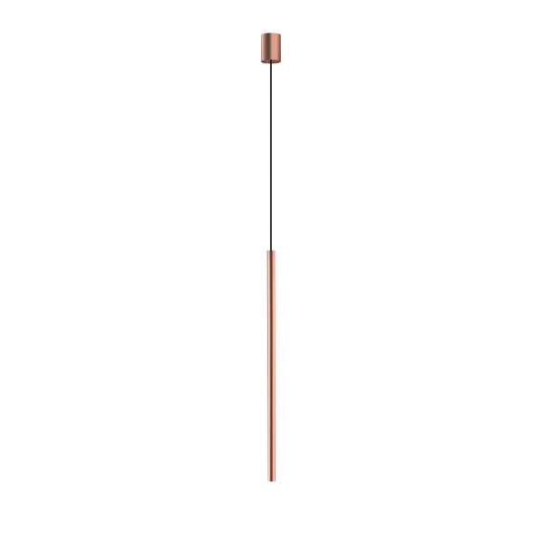 Pendelleuchte Kupfer verstellbar Zylinder Ø 2,5 cm schmal G9