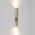 Wandleuchte Metall2-flammig Up Down in Gold matt G9 innen