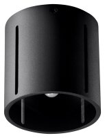 Deckenleuchte Schwarz klein &Oslash; 10 cm Metall G9 Spot