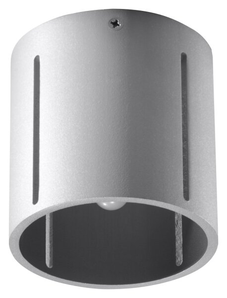 Spot Lampe Metall klein Ø 10 cm Grau Modern flach G9