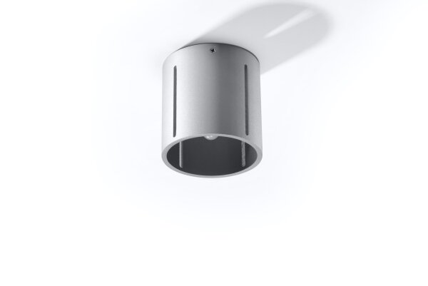 Spot Lampe Metall klein Ø 10 cm Grau Modern flach G9