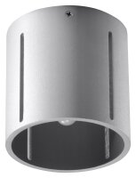 Spot Lampe Metall klein &Oslash; 10 cm Grau Modern flach G9