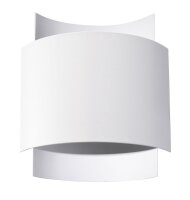 Wandleuchte innen Up Down Metall Weiß H: 23 cm G9