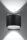 indirekte Wandleuchte Schwarz Up Down Metall Treppe Flur