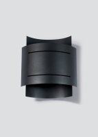 Wandlampe innen Schwarz Metall Up Down indirektes Licht