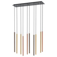 Hängelampe Esstisch 10-flammig G9 Metall Modern...