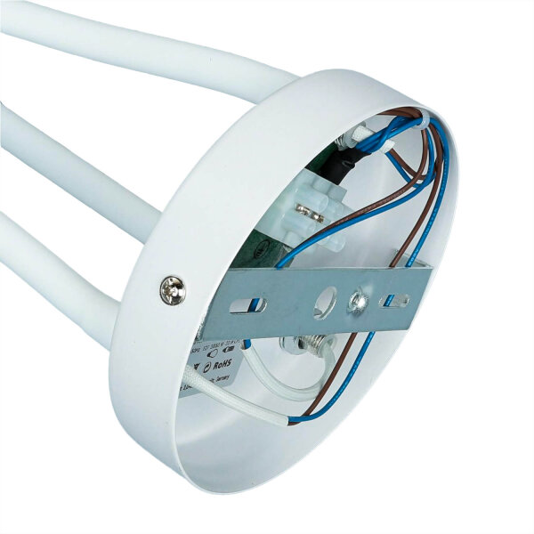 Bunte Deckenlampe 3-flmg Orange Gelb Grün flexibel