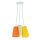 Bunte Deckenlampe 3-flmg Orange Gelb Grün flexibel