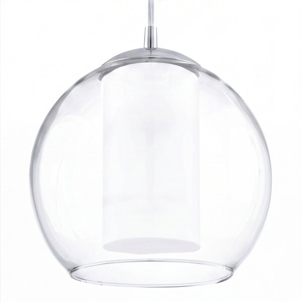 Elegante Hängeleuchte Bolsano Weiß Ø20cm
