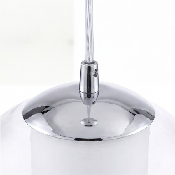 Elegante Hängeleuchte Bolsano Weiß Ø20cm