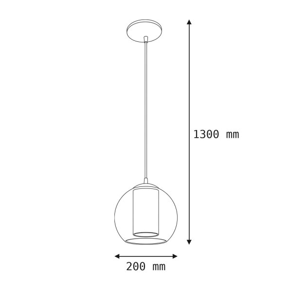 Elegante Hängeleuchte Bolsano Weiß Ø20cm