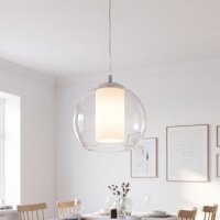 Elegante Hängeleuchte Bolsano Weiß Ø20cm