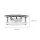 Deckenlampe IP44 Ø 40 cm Chrom rund 2x E27 Glas Metall Bad
