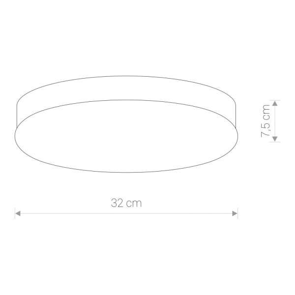 Deckenlampe rund D: 32 cm Glas Metall blendarm Chrom Weiß