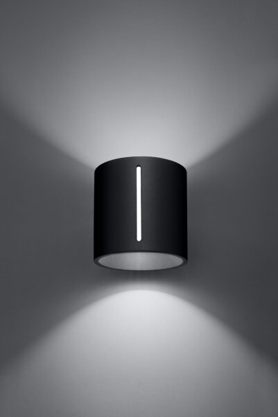 Kleine Wandleuchte Schwarz 10 cm Up Down Metall G9