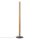 LED Stehleuchte Holz Schwarz 120 cm 3000 K Kiefer