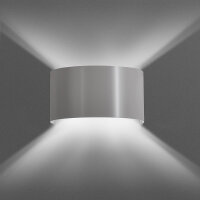 Indirekte Wandleuchte Grau Modern Up Down Metall