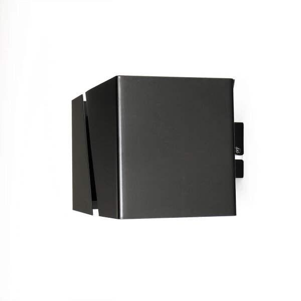 Up Down Wandleuchte Metall Design eckig Schwarz G9