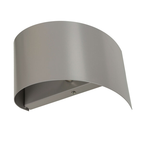 Wandleuchte Grau Up Down Metall Design schräg G9