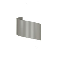 Wandleuchte Grau Up Down Metall Design schräg G9