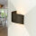 Wandleuchte Anthrazit Up Down Metall Design schräg G9