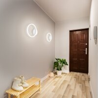 LED Wandleuchte Wei&Atilde;&Yuml; 3000K dimmbar 1890 lm T:6,5 cm