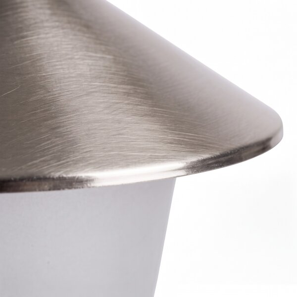 Sockelleuchte Garten Terrasse 29 cm hoch Messing Glas Stehlampe niedrig Außen