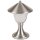 Sockelleuchte Garten Terrasse 29 cm hoch Messing Glas Stehlampe niedrig Außen