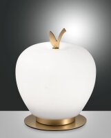 LED Tischleuchte Glas 3000K Wei&szlig; 17 cm blendarm