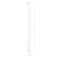 Wandleuchte Schwarz schmal Ø 2,5 cm 2-flammig Up...