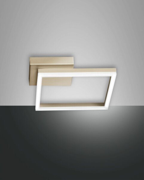 LED Deckenleuchte Aluminium 3000K Gold dimmbar B:30 cm