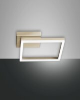 LED Deckenleuchte Aluminium 3000K Gold dimmbar B:30 cm