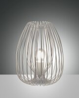 Tischleuchte Kabelschalter E27 Wei&szlig; H:31 cm dekorativ