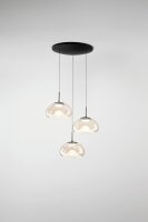 LED H&auml;ngelampe Cognac 2700/3000/4000K Glas Schwarz