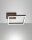LED Deckenleuchte Aluminium 3000K H:5,5 cm Rostbraun
